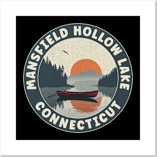 Mansfield Hollow Lake Connecticut Sunset Posters and Art